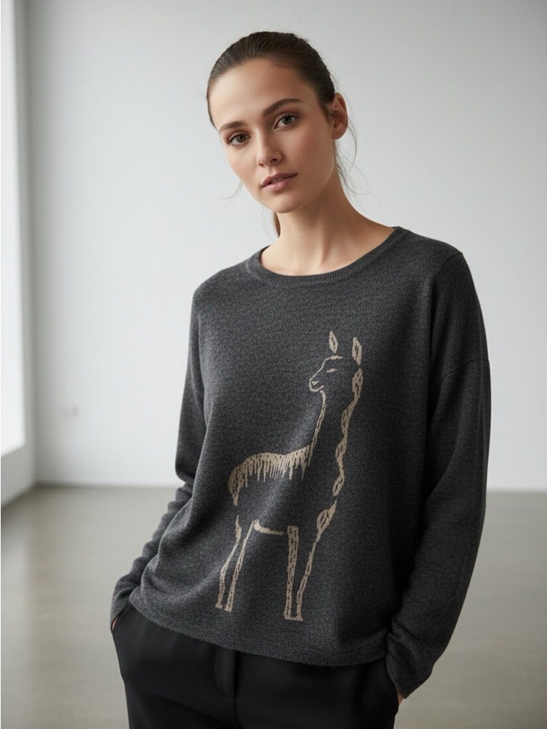100% Baby Alpaca Sweater Quiero Mi Alpaca